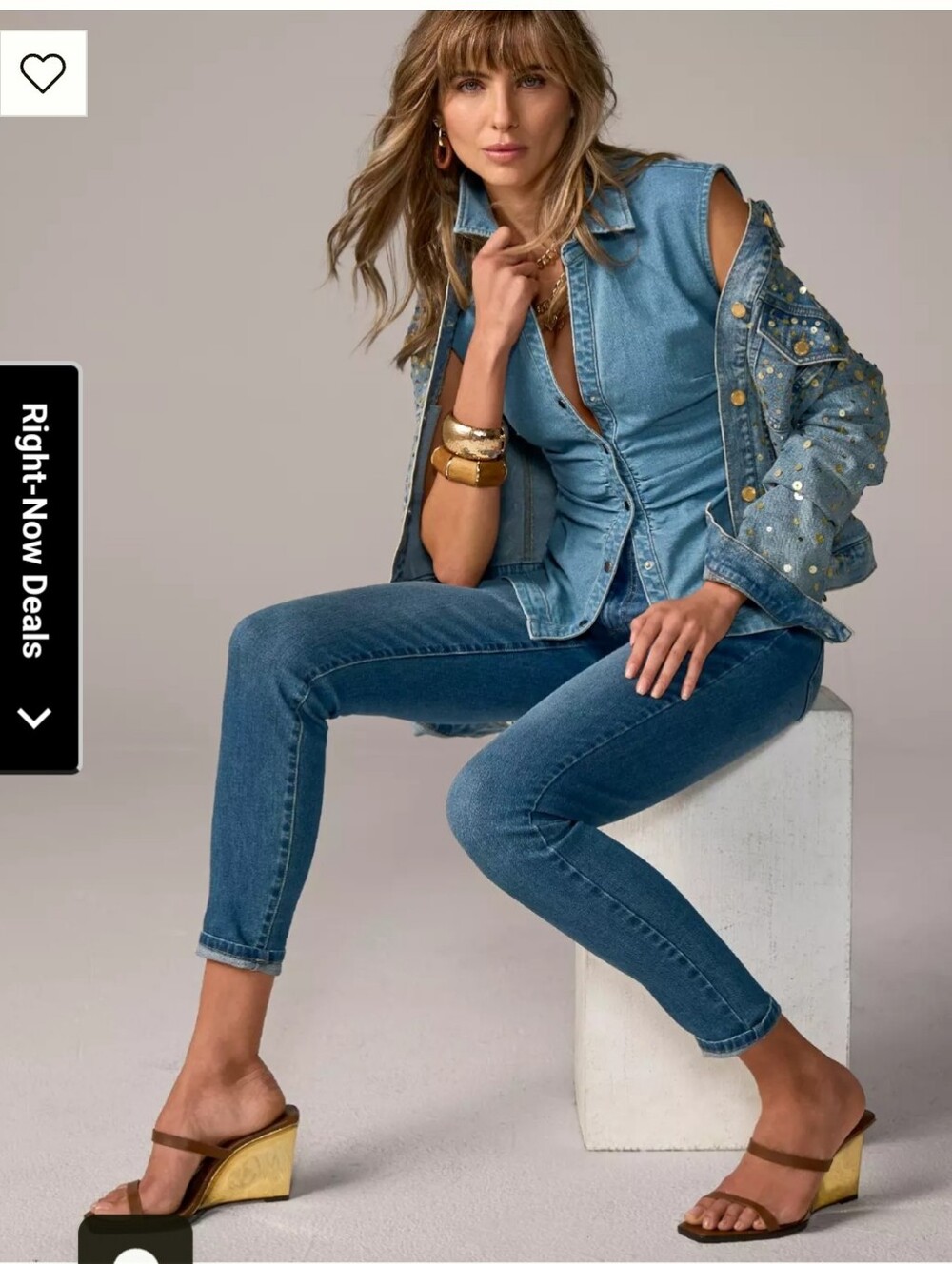 Nwt 16 Democracy Skinny Jeans in Blue Mid Rise Ankle Lenght B4
